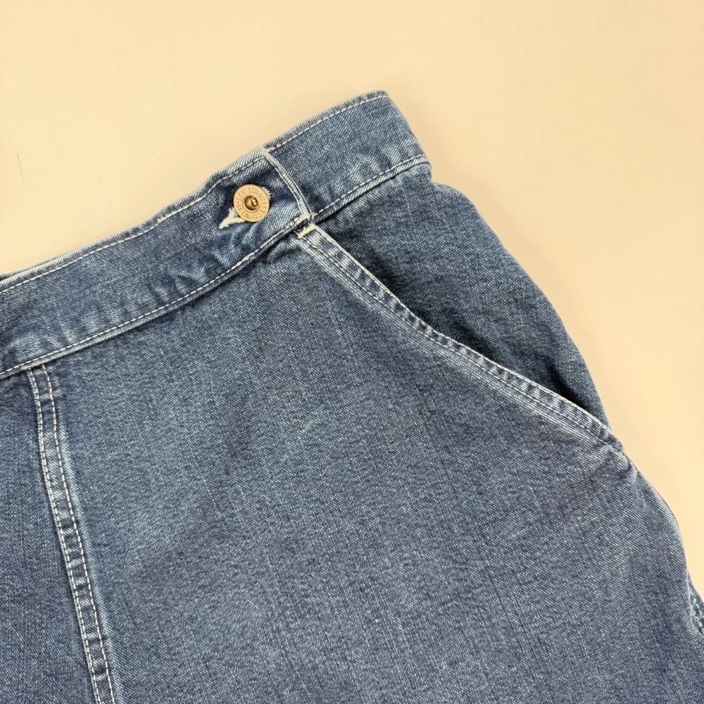 Levis Dry Goods Womens High Rise Denim Shorts Medium Wash Blue Size 14‎ Tencel